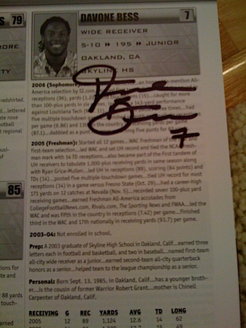 Davone Bess Autograph