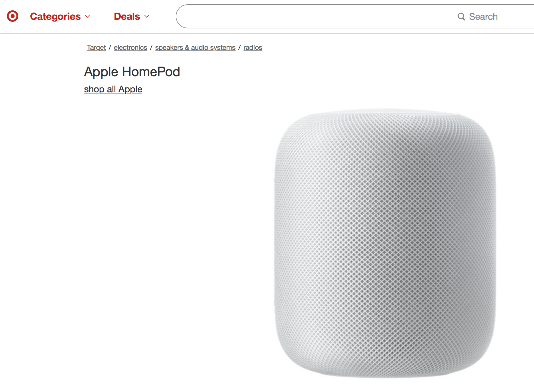 apple homepod target