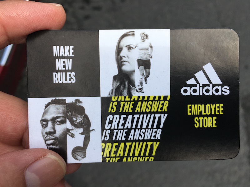 adidas employee store military pass